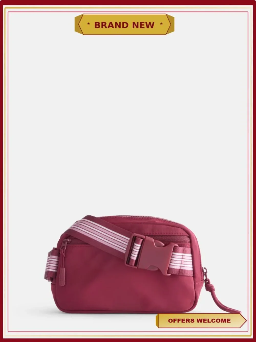 Hands-Free Fanny Pack - Adjustable Waist Crossbody Belt Bag